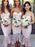 Mermaid Sweetheart High-Low Pink Lace Bridesmaid Dress - Bridesmaid Dresses
