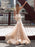 Mermaid \ Trumpet Jewel Neck Chapel Train Lace Tulle Regular Straps Illusion Detail Backless Wedding Dresses - wedding dresses