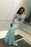 Mermaid V Neck Long Sleeves Lace Floor-length Plus Size Prom Dresses - Prom Dresses