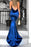 Mermaid V Neck Party Sexy Prom Dresses Unique Sleeveless Long Dress - Prom Dresses