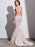 Mermaid V-neck Sleeveless Sweep/Brush Train With Ruffles Spandex Dresses - Prom Dresses