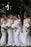 Mermaid V-Neck Sweep Train Light Grey Bridesmaid Dress - Bridesmaid Dresses