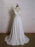 Modest Lace Chiffon A-Line Wedding Dresses - Ivory / 50cm - wedding dresses