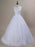 Modest Lace Covered Button Ball Gown Wedding Dresses - White / Floor Length - wedding dresses