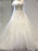 Modest Sweetheart Beaded Pearls Tulle Wedding Dresses - White / Floor Length - wedding dresses