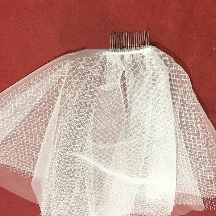 Multi-Layer Short Shoulder Length Wedding Veils | Bridelily - wedding veils
