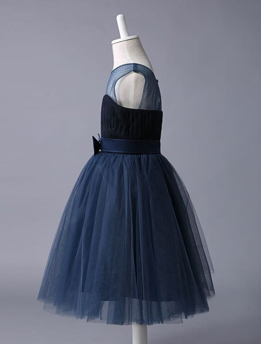 Navy Blue Sweetheart Neckline Tutu Dress Bow Sash Short Kids Formal Pa Bridelily Navy Blue Sweetheart Neckline Tutu Dress Bow Sash Short Kids Formal Pa Bridelily