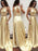 Neck Sleeveless Satin Sweep/Brush Train With Beading Two Piece Dresses - Prom Dresses