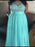 Neck Sleeveless With Beading Floor-Length Chiffon Plus Size Dresses - Prom Dresses