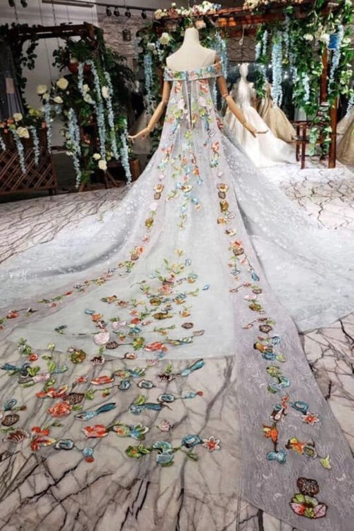 New Arrival Off the Shoulder Lace Prom with Appliques Quinceanera Dress - Prom Dresses