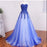 New Arrival Sweetheart Strapless Lace Appliqued Royal Blue Prom Simple Formal Dress - Prom Dresses
