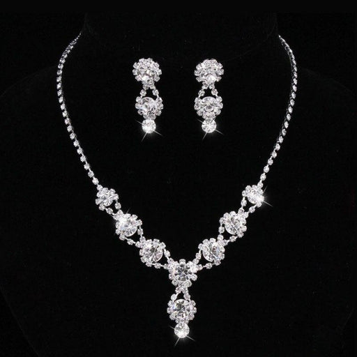 New Fashion Silver Plated Rhinestone Jewelry Sets | Bridelily - jewelry sets