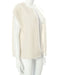 Faux Fur Coats For Women Ecru White Sleeveless Polyester Oversized Overcoat