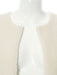 Faux Fur Coats For Women Ecru White Sleeveless Polyester Oversized Overcoat