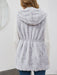 Faux Fur Coats For Women Sleeveless Casual Oversized Hooded Light Gray Winter Coat