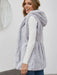 Faux Fur Coats For Women Sleeveless Casual Oversized Hooded Light Gray Winter Coat