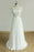 New Lace O-Neck Lace Tulle Boho Wedding Dresses - Ivory - wedding dresses