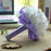 New Perals Wedding Bouquet with Ribbons - light purple - wedding flowers