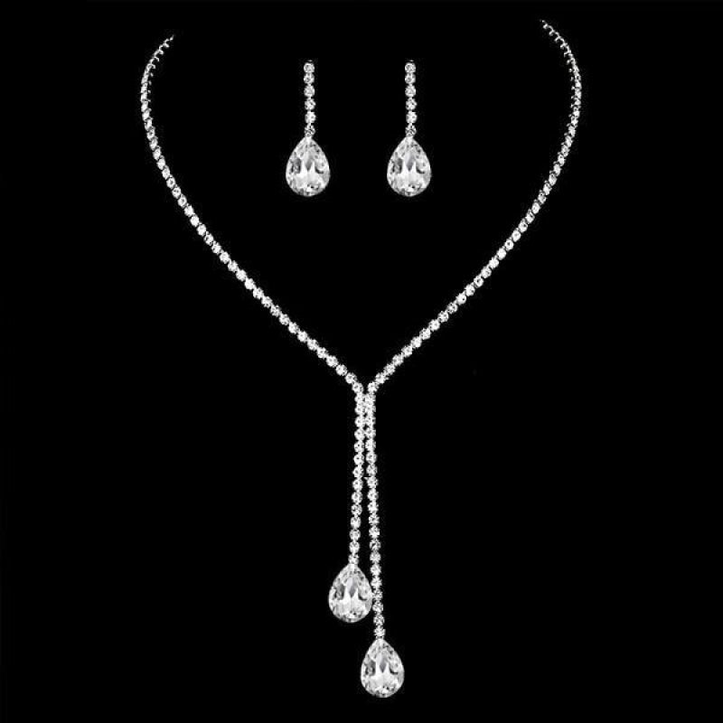 New Silver Crystal Bridesmaid Bridal Jewelry Sets | Bridelily - jewelry sets