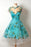 New Sleeves Unique Homecoming Dress Appliqued Blue Short Prom Dresses - Prom Dresses
