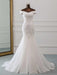 New Style Flower Lace Mermaid Ruffles Wedding Dresses - ivory / Floor Length - wedding dresses