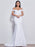 New Style Off-the-Shoulder Beaded Mermaid Wedding Dresses - White / Floor Length - wedding dresses