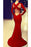 Newest Charming Red Long Sleeve Backless Prom Dress - Prom Dresses