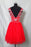 Newest Red Tulle Short Prom Homecoming Dress - Prom Dresses