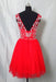 Newest Red Tulle Short Prom Homecoming Dress - Prom Dresses