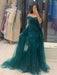 Off Shoulder Mermaid Green Lace Long Prom Dresses, Mermaid Green Lace Formal Dresses, Green Lace Evening Dresses 