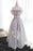 Off-the-Shoulder High Low Gown Tulle Homecoming Dress With Flowers - Prom Dresses