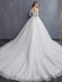 Off-the-Shoulder Lace Applique Ball Gown Wedding Dresses - wedding dresses