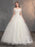 Off-the-Shoulder Lace Applique Ball Gown Wedding Dresses - White / Floor Length - wedding dresses