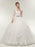 Off-The-Shoulder Lace Ball Gown Wedding Dresses - White / Floor Length - wedding dresses