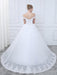 Off-the-Shoulder Lace-Up Ball Gown Wedding Dresses - wedding dresses