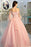 Off-the-Shoulder Long Sleeves Ball Quinceanera With Flowers Prom Dress - Prom Dresses