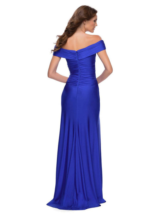 Off The Shoulder Prom Dress Satin Mermaid Dress Sheath Wedding Guest Dresses