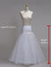 One Layer White Tulle A-Line Wedding Petticoats | Bridelily - wedding petticoats