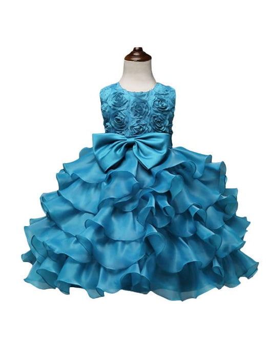 Organza Kids Party Dresses Flower Girl Dresses Jewel Neck Sleeveless Bridelily Organza Kids Party Dresses Flower Girl Dresses Jewel Neck Sleeveless Bridelily