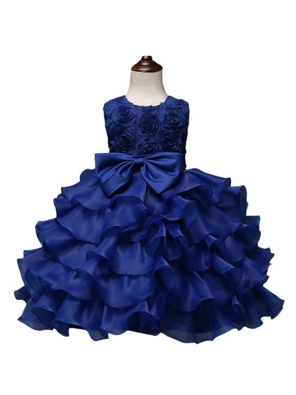 Organza Kids Party Dresses Flower Girl Dresses Jewel Neck Sleeveless —  Bridelily