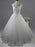 Pearls A-Line Tulle Wedding Dresses - Ivory / Floor Length - wedding dresses