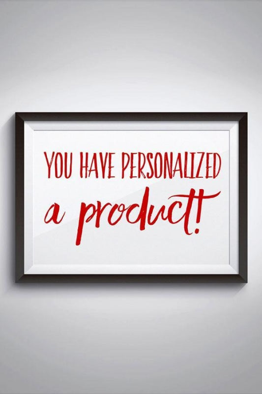 Personalized Fee (Please DONT Remove this from Cart if you want Personalized)