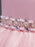 Pink Flower Girl Dresses Round Neck Sleeveless Tutu Dress Tulle Rhinestones Studded Girls Dinner Party Dresses