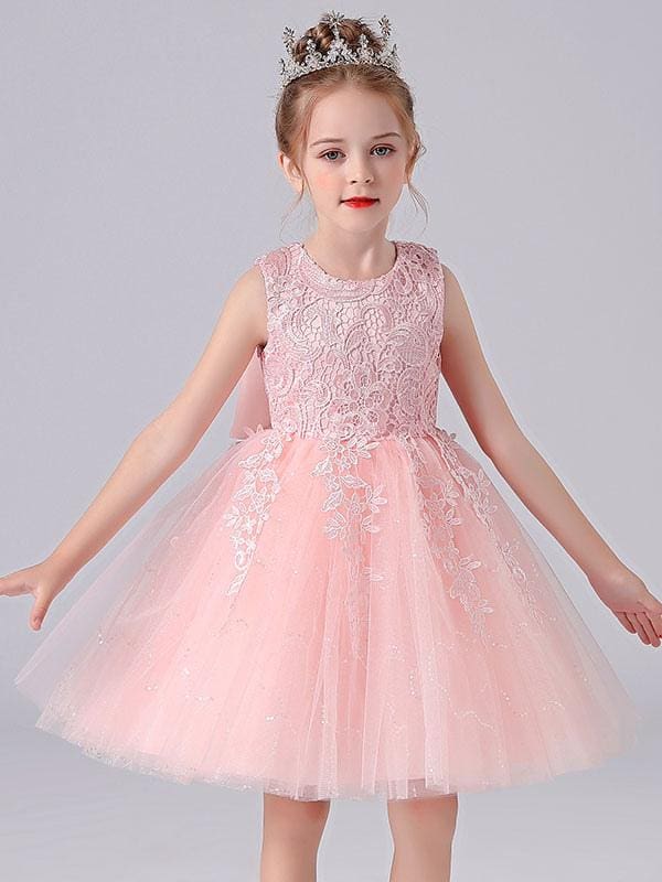 open lace back dress Sweetheart Pink A-line Short Princess Dress Homecoming Dress