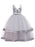 Flower Girl Dresses V Neck Polyester Cotton Sleeveless Ankle Length Princess Silhouette Embroidered Kids Party Dresses