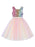 Pink Flower Girl Dresses Jewel Neck Sleeveless Bows Kids Social Party Dresses Sequined Tulle Short Dress