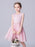 Pink Flower Girl Dresses Jewel Neck Tulle Sleeveless Short Princess Dress Pearls Formal Kids Pageant Dresses