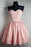 Pink Sweetheart Lace Appliques Short Graduation New Strapless Homecoming Dress - Prom Dresses