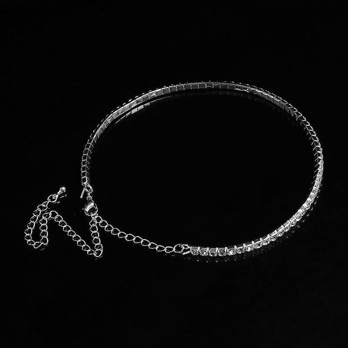 Populal 1-5 Row Rhinestone Handmade Bridal Necklaces | Bridelily - necklaces