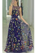 Popular Floor Length A-line Sleeveless Prom Dress with Embroidery Flowers - Prom Dresses